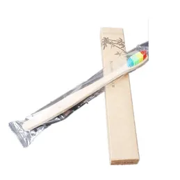 Wholesale Environment Bamboo Toothbrush Wooden Rainbow Bamboo Toothbrush Oral Care Soft Bristle