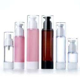 15ml 30ml Tom luftlös pump och sprayflaskor Refillerbar Lotion Cream Plastic Cosmetic Bottle Dispenser Travel Containers