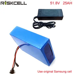 5PCS / LOT 14S Li-ion Batteripack 52V 25ah elektrisk cykelbatteri för BAFANG BBSHD 48V 1000W E-Bike Motor för Samsung Cell