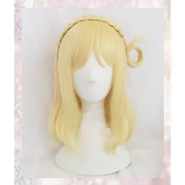 Fashion Long Straight Golden Wig Cosplay Hair Wigs