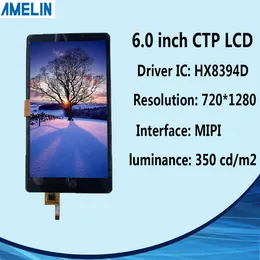 FRD600A30002 6 inç 720 * 1280 dokunmatik panel ve MIPI arayüz ekranlı yüksek çözünürlüklü IPS TFT LCD ekran