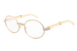 新しくユニークなフルフレームフルドリルメガネフレーム7550178（a）ハイエンドの金属製のテンプルメガネ、