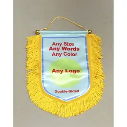 Custom Made Any Logo Any Size Handing flag 30cm*20cm Size Decoration flag banner for home & garden Festive