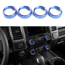 Air Conditioner & Audio Sound Switch Decorative Ring for Ford F150 XLT 16 4PCS268j