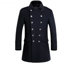 2017 Winter New Long Mens Overcoat High Quality Double Breasted Men Wool Coat