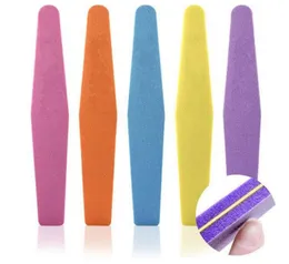 Double Side Nail files buffer 100/180 Trimmer Buffer lime a ongle Nail Art Tools Washable Buffing Sanding File Sponge