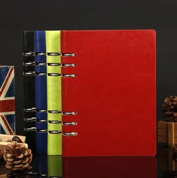 Vintage business notepads leather loose spiral notebooks blank student books for back to school journal leather notepads