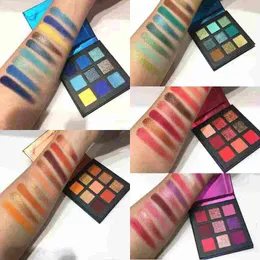 Beauty Glazed 9 colors Eyeshadow palette 5styles Shimmer Metal Matte Eye Shadow New Hot Makeup Plaette free shipping