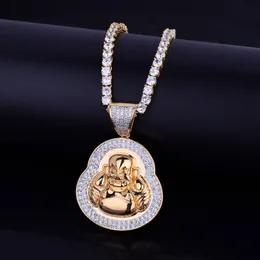 NUOVA MENS HIP HIP HANT BEECHIO PENDANT CAMPOLA INCIDATO SMILE BUDDHA COLORE SILLY CURY CUBIC ZIRCI