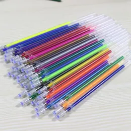 2018 New 36 Colors A Set Flash Ballpint Gel Pen Highlight Refill Color Full Shinning Refill Painting Pen Freeshiping