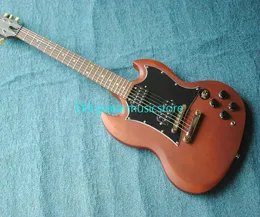Najlepiej Najnowszy Niestandardowy Brown SG Gitara elektryczna Bardzo piękna Darmowa Wysyłka Instrumenty muzyczne