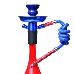 Narghilè Shisha Bong Set di pipe da fumo Cool Mini Beautiful Arab Stem Narghilè Vaso di vetro Strumenti per sigarette Accessori 3 colori Un tubo