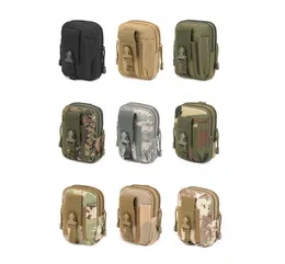 ユニバーサル屋外の戦術ホルスター軍のMolle HIPウエストベルトバッグ財布財布の財布ケースのジッパーiphone 7 6 6sプラスサムスン