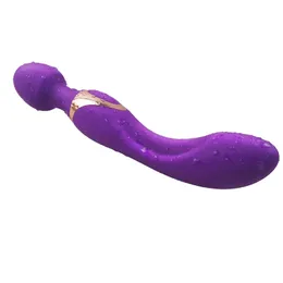 USB Charging Double Head AV Vibrator Magic Wand Massager Sex Toys For Women G-Spot Vibrators Clitoris Stimulation Massage Masturbator colors 2WVH