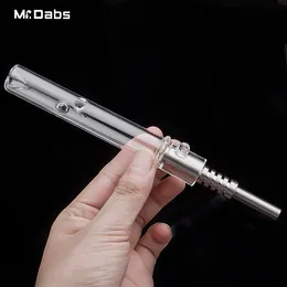 NC 왁스 Dab Rigs 키트 흡연 액세서리 14mm 조인트 티타늄 네일 소형 오일 조작 미니 NC 키트 유리 물 파이프