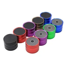 Aluminum alloy lapping machine diameter 63mm 4 layer grinding Cigarette Mill multicolor smoked cigarette lighter