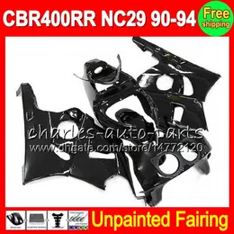 8Gifts Unlackiertes Vollverkleidungsset für HONDA CBR400RR NC29 CBR 400RR CBR400 RR 90 91 92 93 94 1990 1991 1992 1993 1994 Verkleidungen Karosserie