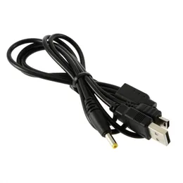 2 I 1 USB Data Transfer Charger Charging Cable Lead Cord för PSP 1000 2000 3000 Högkvalitativt snabbt fartyg