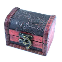 Boîte à Bagues M. Et Mme En Bois – 7,9x14x4,5 Cm, Vintage Camel, Double Compartiment, Cadeau Mariage