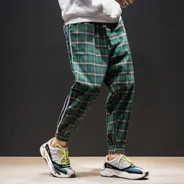 4 colori uomo streetwear hip hop pantaloni scozzesi casual pantaloni uomo donna moda pantaloni harem larghi pantaloni coppia pantaloni sportivi jogger