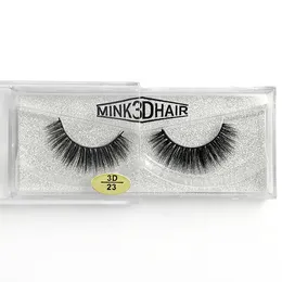 Mjukt levande mink 3d falska ögonfransar Ren handgjorda återanvändbara minkfransar Svart bomullstalk 12 stilar Tillgängliga DHL Gratis Fake Eyelashes