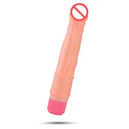 Dildo Vibrator Shock Stick Single Vibrating Artificial Penis Body Massager Adult Sex Toys for Women Female Masturbation