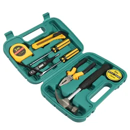 Freeshipping Multifunctional 9 in 1 Hardware Car Emergency Kit Set Hammer Screwdriver Knife Wrench Plier Repairing Hand Tools