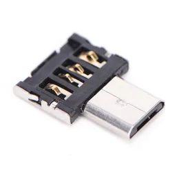 Darmowa wysyłka Dane cyfrowe Czarny Mini Micro USB Kabel OTG Converter Adapter do US Telefoni Originii Telefony komórkowe Akcesoria Dropshipping