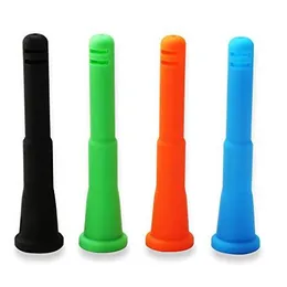 4" Silicone Downstem Stem 14mm Female To 18mm Male Diffuser Adapter with 4 arm For Glass Water Hookah Bubbler in stock