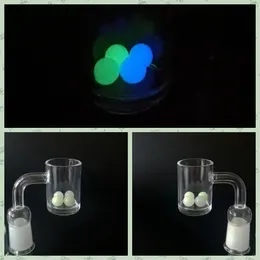 New Arrival 8mm Quartz Terp DAB Perły Wstaw Luminous Glowing Blue Green Clear Glass Top Top Perły do ​​kwarcu Banger Nail SW51