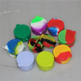 Nonstick Wax Containers 10ml silicone box big wax can Silicon container Colorful Non-stick wax jars dab storage jar oil silicone dab rigs