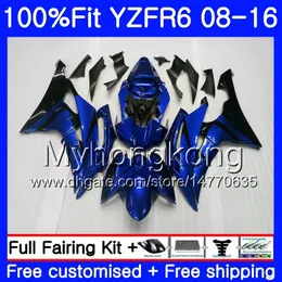 Iniezione per YAMAHA YZF R6 YZF-600 Factory blu YZFR6 08 13 14 15 16 234HM.48 YZF 600 R 6 YZF600 YZF-R6 2008 2013 2014 2015 2016 Carenature