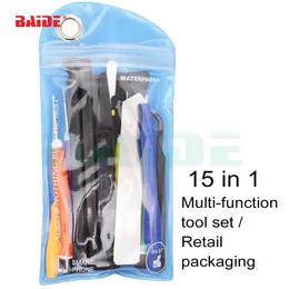 15 em 1 Kit de Ferramentas de Reparo Do Telefone Móvel Spudger Pry Ferramenta de Abertura Ferramenta de Reparo do LCD com 0.8 Pentalobe \ 2.0 + \ 0.6Y chaves de fenda