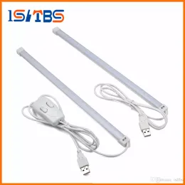 Portabel USB LED Night Light DC 5V Hard Rigid Reading Lamppremsor Leds Tube Bulb Skrivbordsbord Bokarbetet Studiebelysning