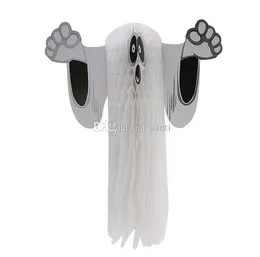 Hot Festive Halloween Party Decorations Hangning Ghost For Home Wall Ornaments Halloween Decoration Honeycomb Ball Horror Props KD1