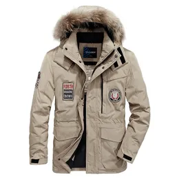 M~4XL Autumn Winter Straight Men White Duck Down Jackets And Coat Fake Fur Collar Casual Brand-Clothes High Quality ZDJP Khkai