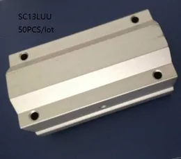 50 pçs / lote SC13LUU SCS13LUU 13mm duplo ou twin linear unidade linear blocos bloco de rolamento para cnc router 3d peças de impressora