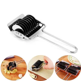 Premium Stainless Steel Manual Section Non-slip Handle Pressing Machine Noodles Cut Knife Shallot Cutter Spaetzle Makers
