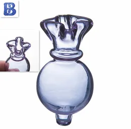 Smoke Glass Bubble Carb Cap Quartz banger Flat Top nail for water pipes dab oil rigs