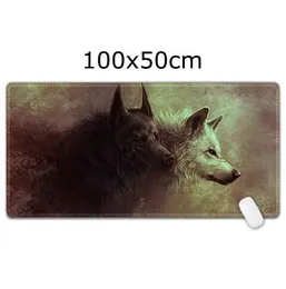 Büyük Oyun Mouse Pad 1000 * 500mm Kilitleme Kenar Masası Pad Klavye Mat Kauçuk mousepad