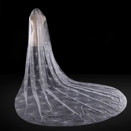 Najwyższej jakości Long Wedding Veil z Grzebień Blingling Srebrne Cekiny Długość3.5m Szerokość Weils Bridal Veils Akcesoria weselne