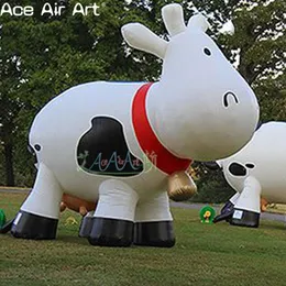 Multiple Styles of 3 Meters or Customized Inflatable Cartoon Cow Models and Balloons for Outdoor Entertainment or Event Decoration