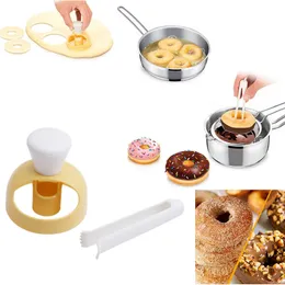 Plast donut mögel kaka mögel bakning bakeware kaka dekorativa verktyg desserter bröd cuer maker bakning mögel köksredskap 994125