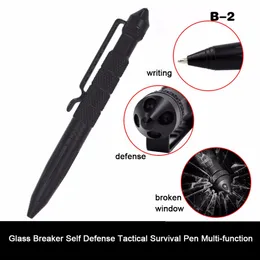 Portable Tactical Pen Self Defense Tool Emergency Glass Breaker Survival Pen Outdoor Multi-function Ballpoint Pen Camping Tool