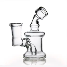 Glass Bong Hookahs com clear mini figurando tubos de água pirex beaker bongs grosso reciclador de óleo queimador para fumar