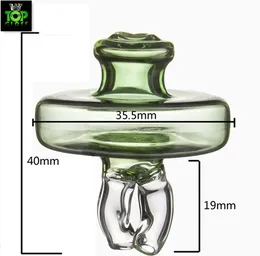 Dym Colored Dual Directional Glass Carb Cap do 2 mm 3mm Grube Grube Paznokci i Thermal Banger Bongs Oil Platform Oil