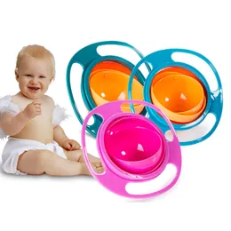 Baby-Futterschüssel-Geschirr-Geschirr-Lerngeschirr-hohe Qualität unterstützen Kleinkind-Babynahrung-Geschirr für die Kinder, die Ausbildung der Gyro-Schüssel essen
