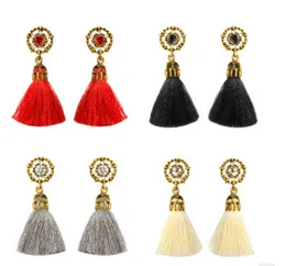 Foreign trade temperament tassel earring accessories European and American canned high-end diamonds