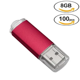 도매 빨간색 사각형 USB 드라이브 엄지 펜 플래시 드라이브 64MB-32GB 메모리 컴퓨터 노트북 Macbook Tablet 100PCS에 대 한 엄지 저장소 스틱
