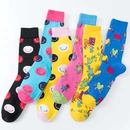 Funky Renkli Serin Çorap Mutlu Erkek Yenilik Loafer Pamuk Çorap Erkekler Çorap Komik Çorap Modern Çorap Sanat Erkek